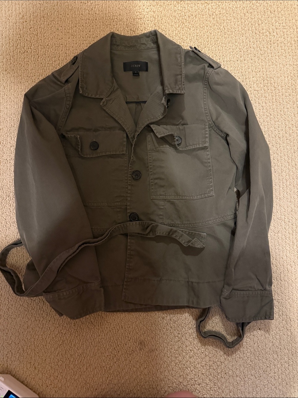 J. Crew Olive Utility Field Jacket